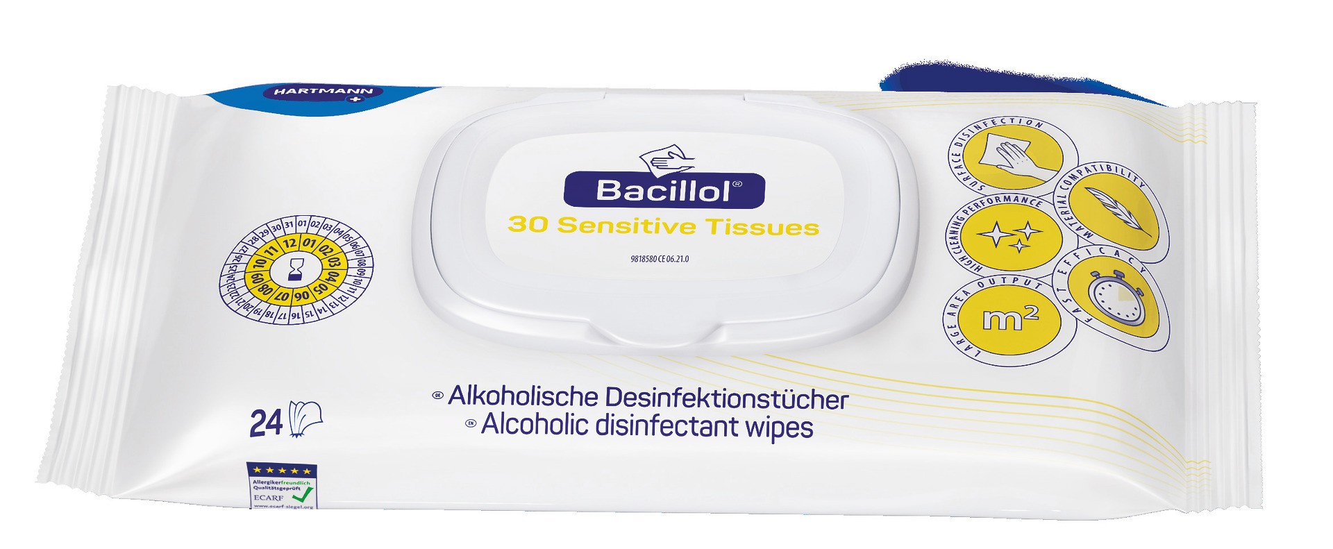 Bacillol 30 Sensitive Tissues PK 24 Tücher im Flow-Pack