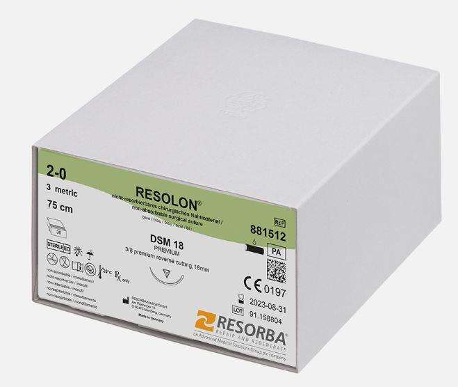 Resolon 5/0 blau monofil 88152 AP 36 DSM 11 45cm
