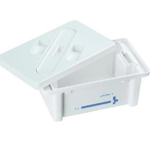 Instrumentenwanne 3L Set komplett Sieb, Deckel weiß