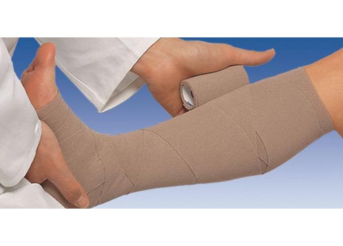 Pütter-haft latexfrei 12cm x 5m kohäsive textilelast. Kurzzugbinde