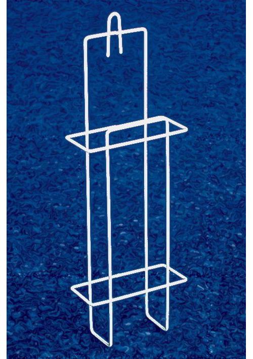 Wandhalterung für Hygienebeutel Metall, weiß ca. 13x5,5x38 cm