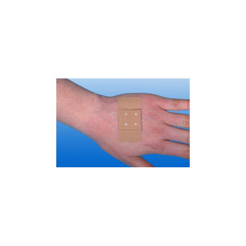 Rudamed Classic 8cm x 5m Textiler Wundverband, hautfarben