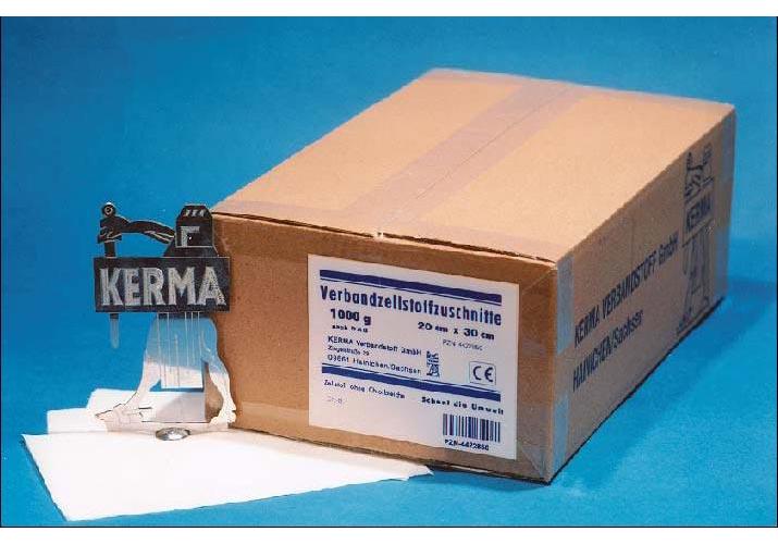 Verbandzellstoff 5kg hochgebleicht 20x30cm geschnitten