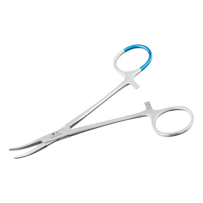 Eccoline Arterienklemme Halsted-Mosquito PK 25 steril, gebogen,anatomisch 12,5cm