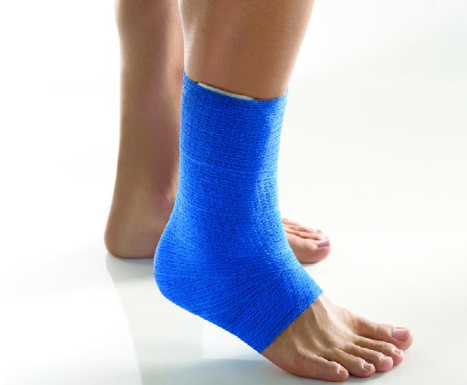 Mollelast haft Kohäs.Fixierb. latexfrei 8cm x 20m, einzeln verpackt, blau