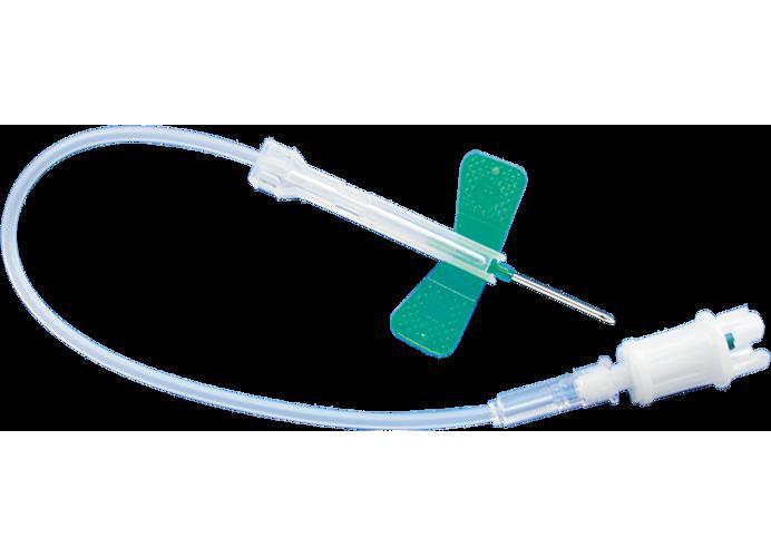 Safety-Multifly-Kanülen Nr.2 grün 21G AP 120 0,8x19mm, mit langem Schlauch