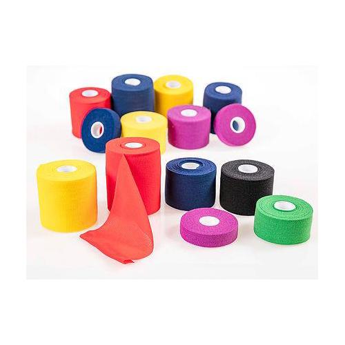 Krewi-mull haft color 4cm x 20m gelb, kohäsive Fixierbinde