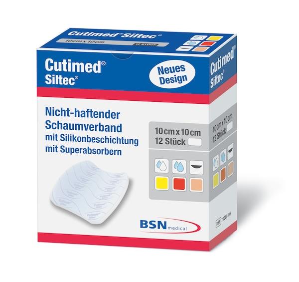 Cutimed Siltec 10x20cm PK 12 Silikon-Schaumverband