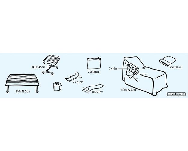 Foliodrape Protect Schulterart. Set I AP 4 steril, einzeln verpackt
