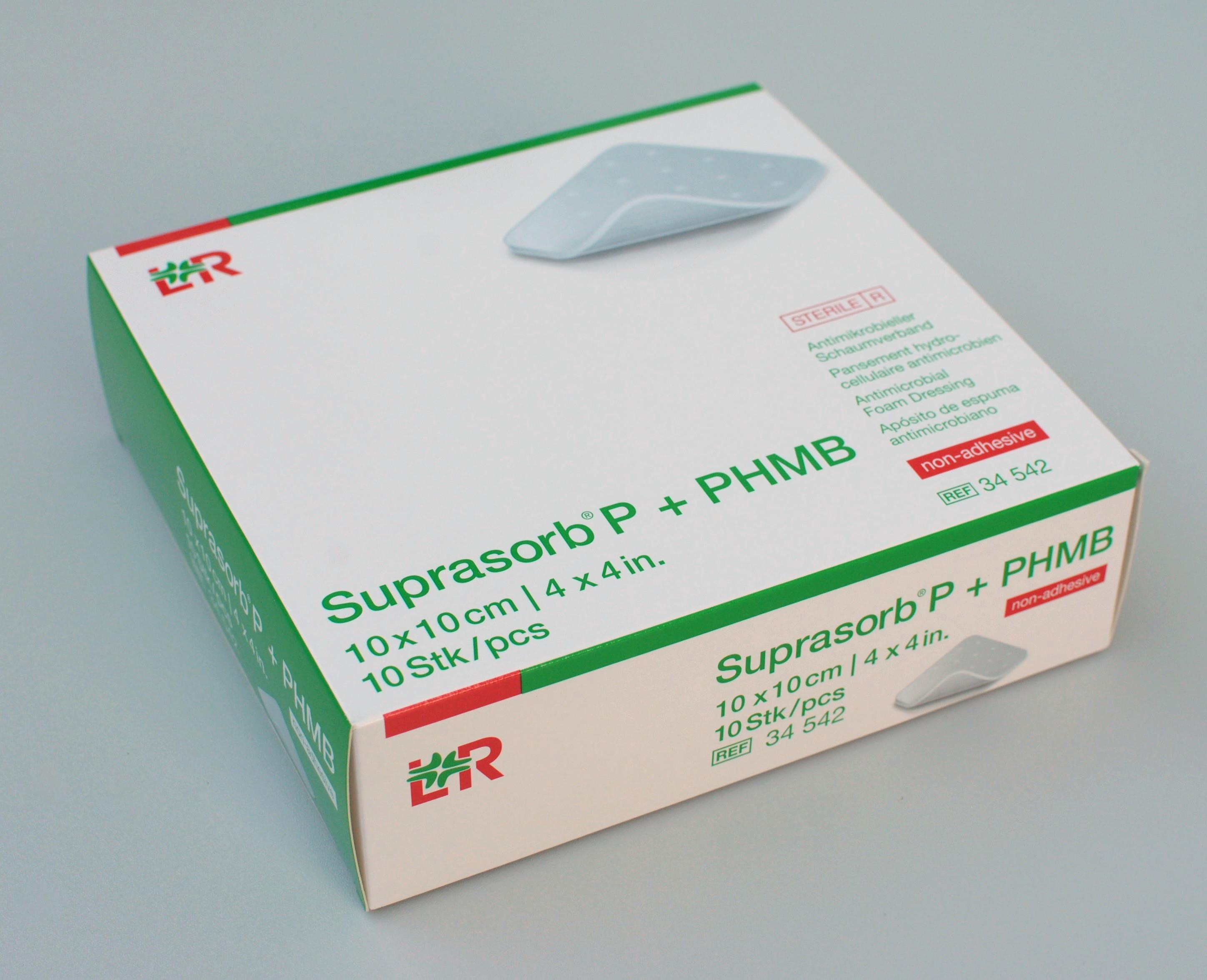 Suprasorb P+PHMB antimikr. Schaumverb. steril, non-adhesive, 10x10cm, 10 Stück