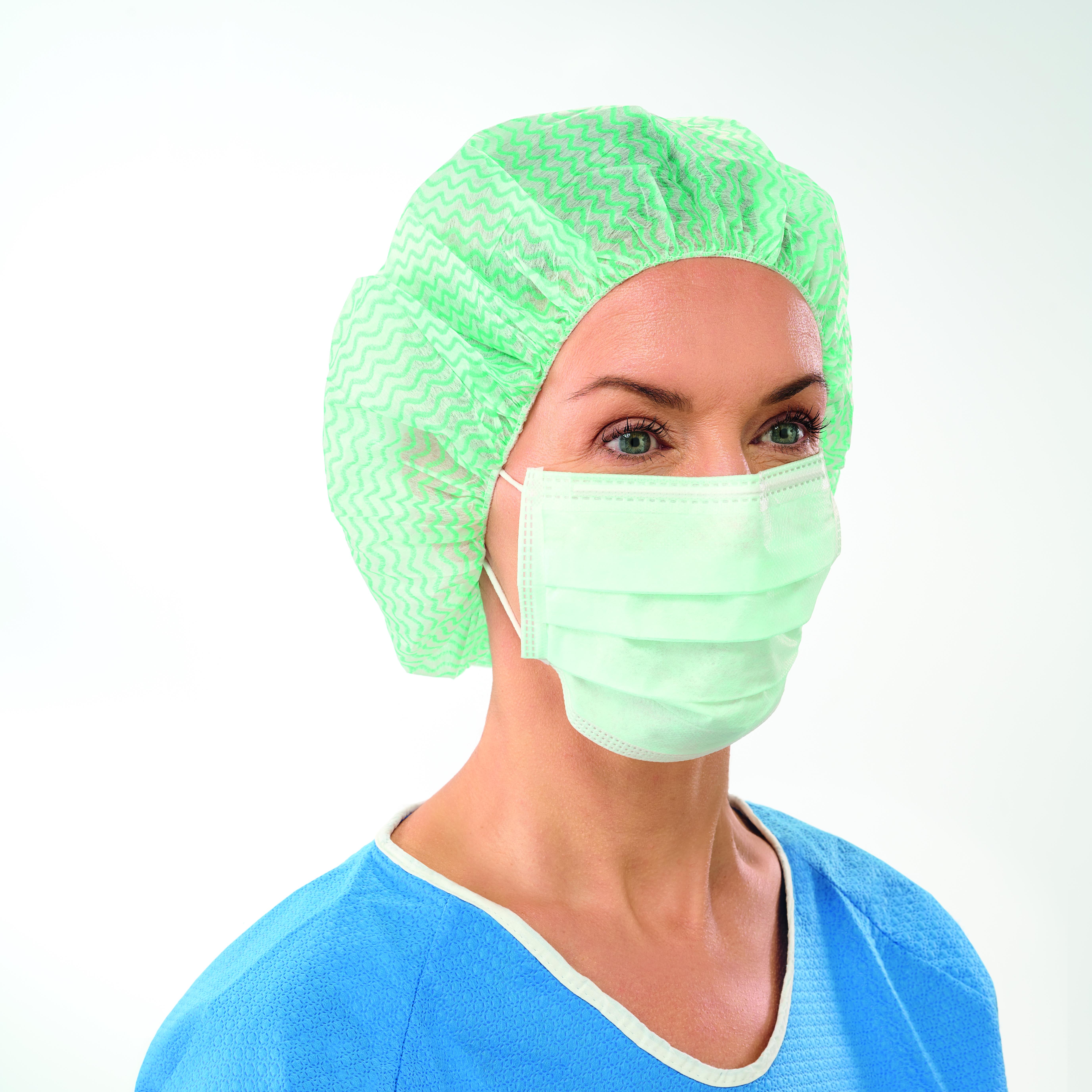 Sentinex Classic EL OP-Maske, grün mit Ohrschlaufen, unsteril, 50 Stk