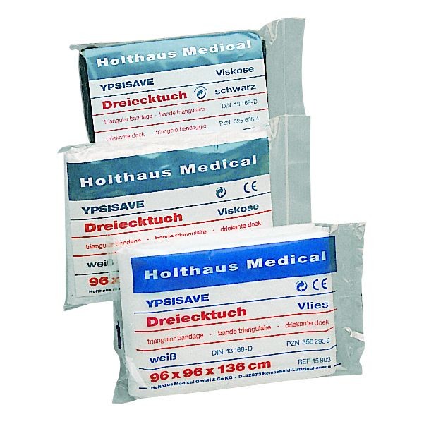 Ypsisave Dreiecktuch DIN 13168-D weiß, aus Viskose 96x96x136cm