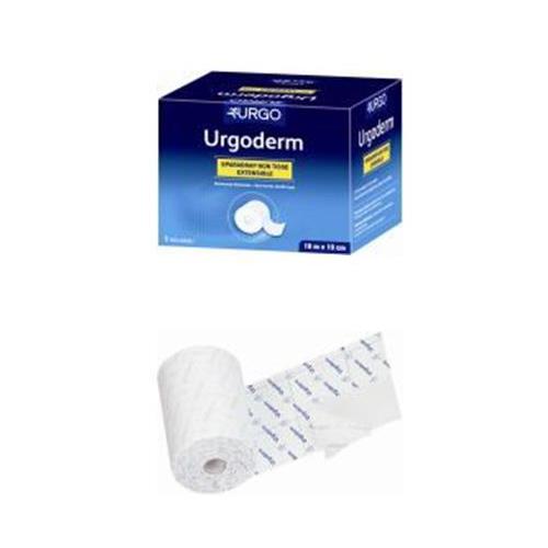 Urgoderm Stretch 10m x 10cm, weiß vollfl. Fixierpflaster, quer dehnb.