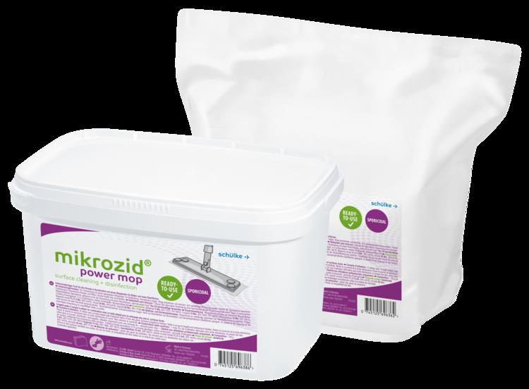 mikrozid® power mop Set Refill 1 Eimer + refill mit 20 Tüchern