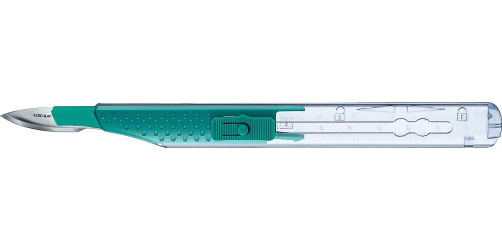 Aesculap Sicherheitsskalpell Fig. 18 PK 10 steril, Carbonstahl