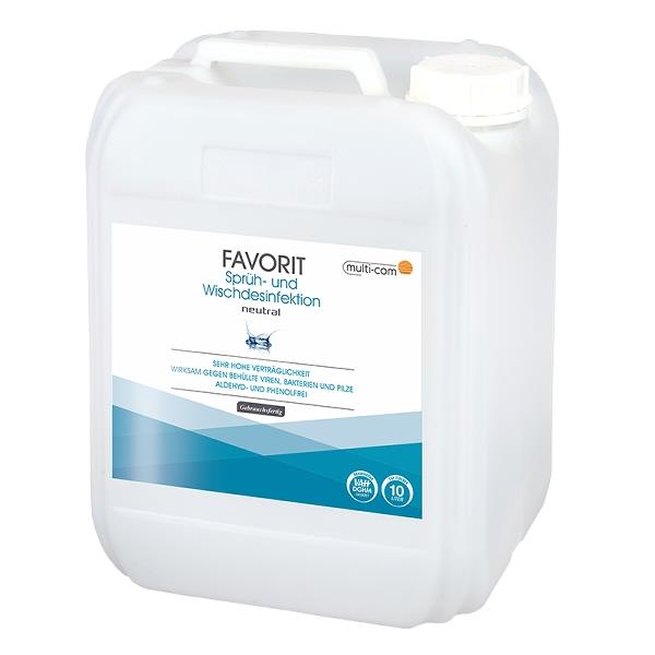 Favorit Sprüh-/Wischdesinfektion Plus 10 Ltr.Kanister Duft neutral
