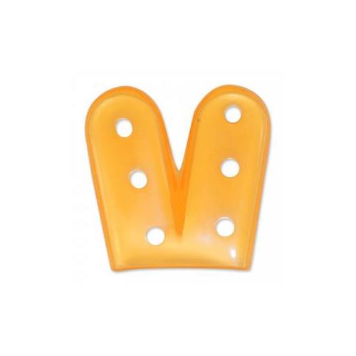 Twin Instrumentenschutzkappen gelocht AP 50 orange-transluzent, 2x9x25mm