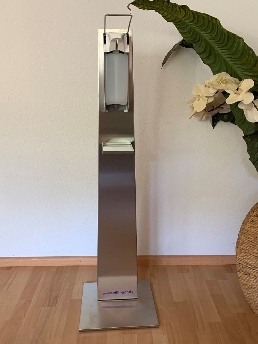 Villinger Desinfektionssäule Edelstahl inkl. Spender