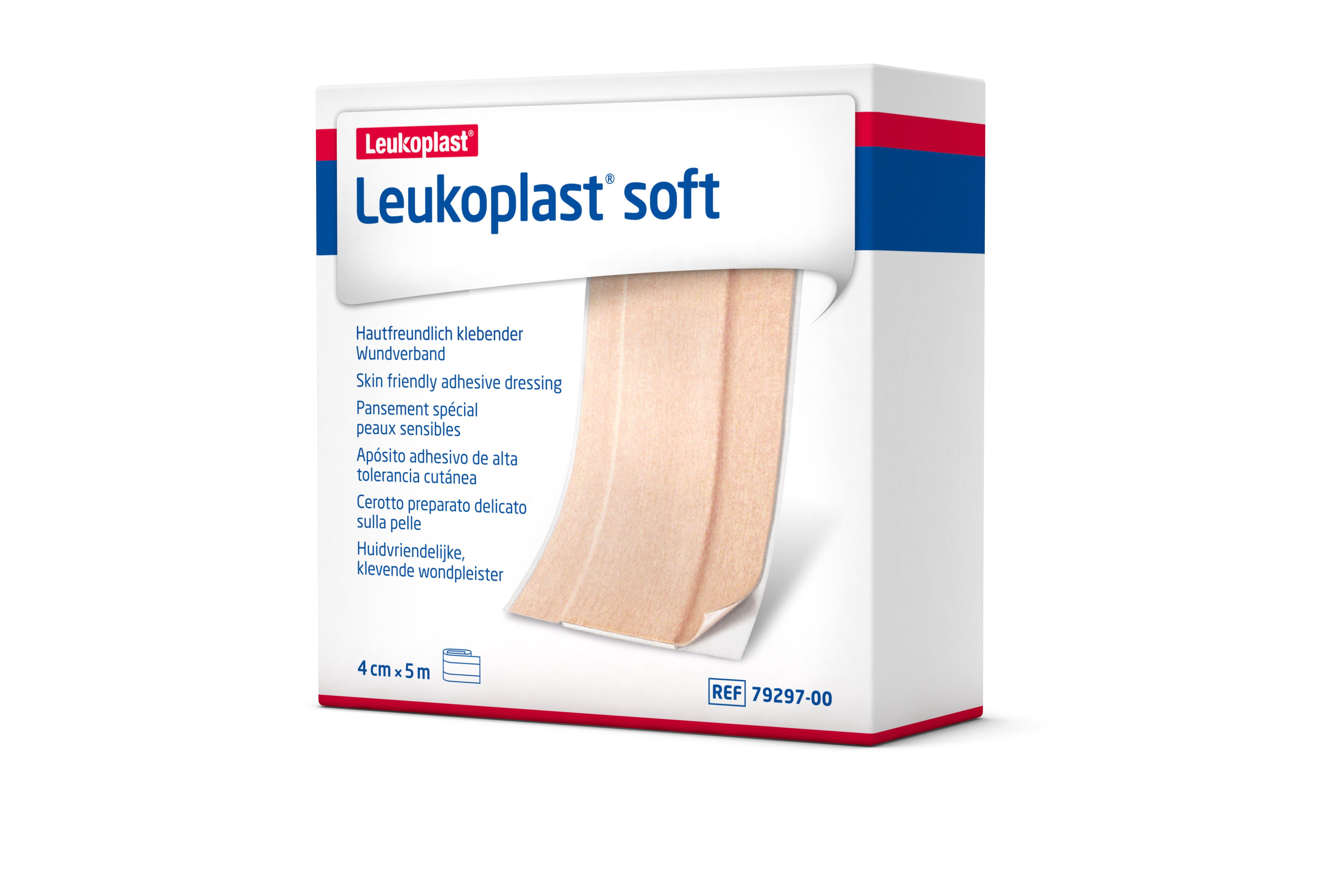 Leukoplast Soft 4cm x 5m hautfreundliches Wundpflaster