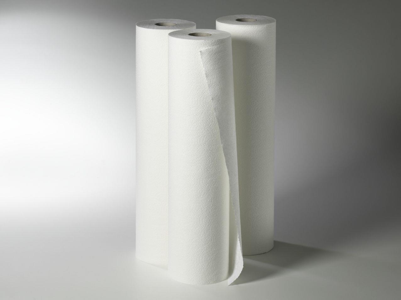 Fripa-med duo-line Ärztekrepp PK 9 50cmx50m, 2-lg.weiß,perforiert