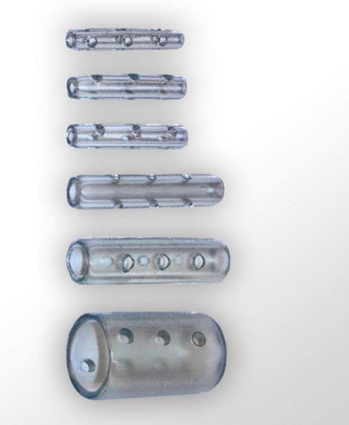 Interlock Instrumentenschutzkappen rund AP 100 klar, 2,0x19,5 mm