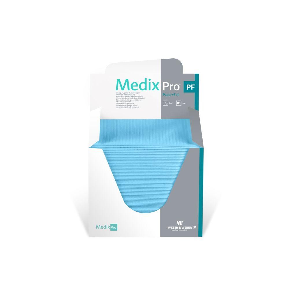 Medixpro 48 x 33 cm blau PE-Folie PK 80 in Spenderbox, 3-lagig