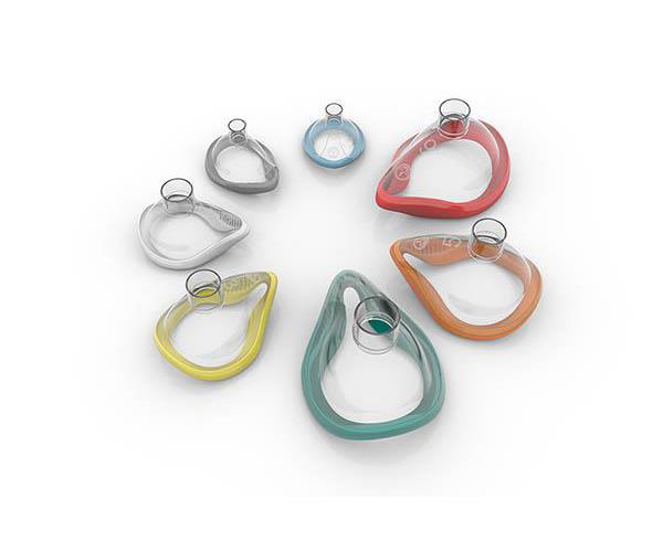 ClearLite Anästhesie-Maske Gr. 3 PK 35 Erw. klein, gelb, mit Hakenring