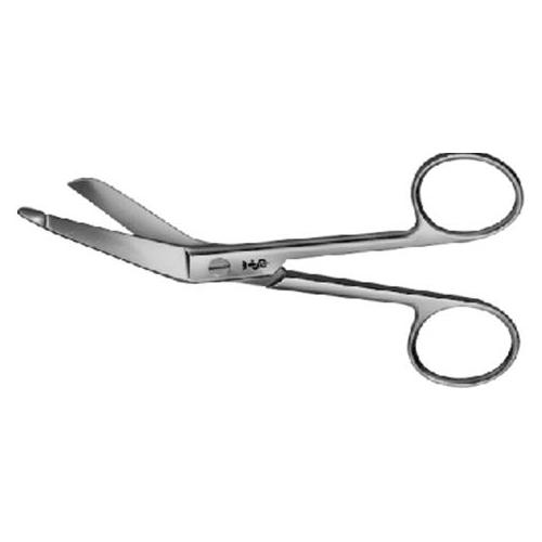 Verband-und Kleiderschere LISTER seitwärts gewinkelt, 115mm