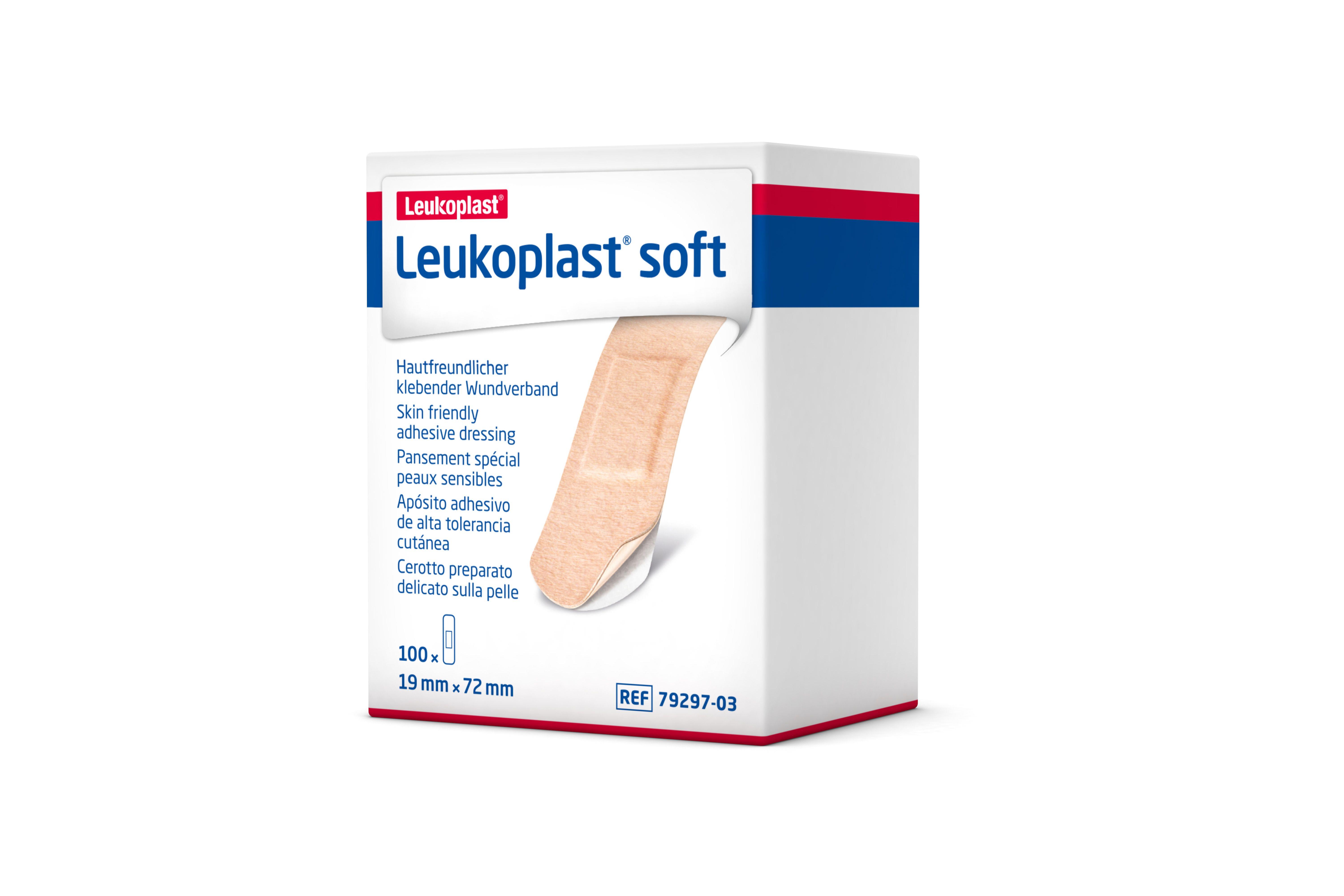 Leukoplast Soft 1,9cm x 7,2cm AP 100 hautfreundliche Wundstrips