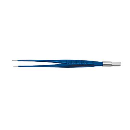 Bipolare Pinzette classic gerade 19cm stumpf, Spitze 2mm