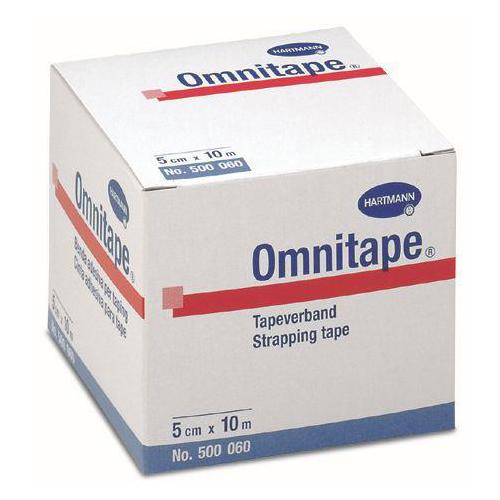 Omnitape 3,75cm x 10m weiß stark kleb. Pflasterband, unelast.