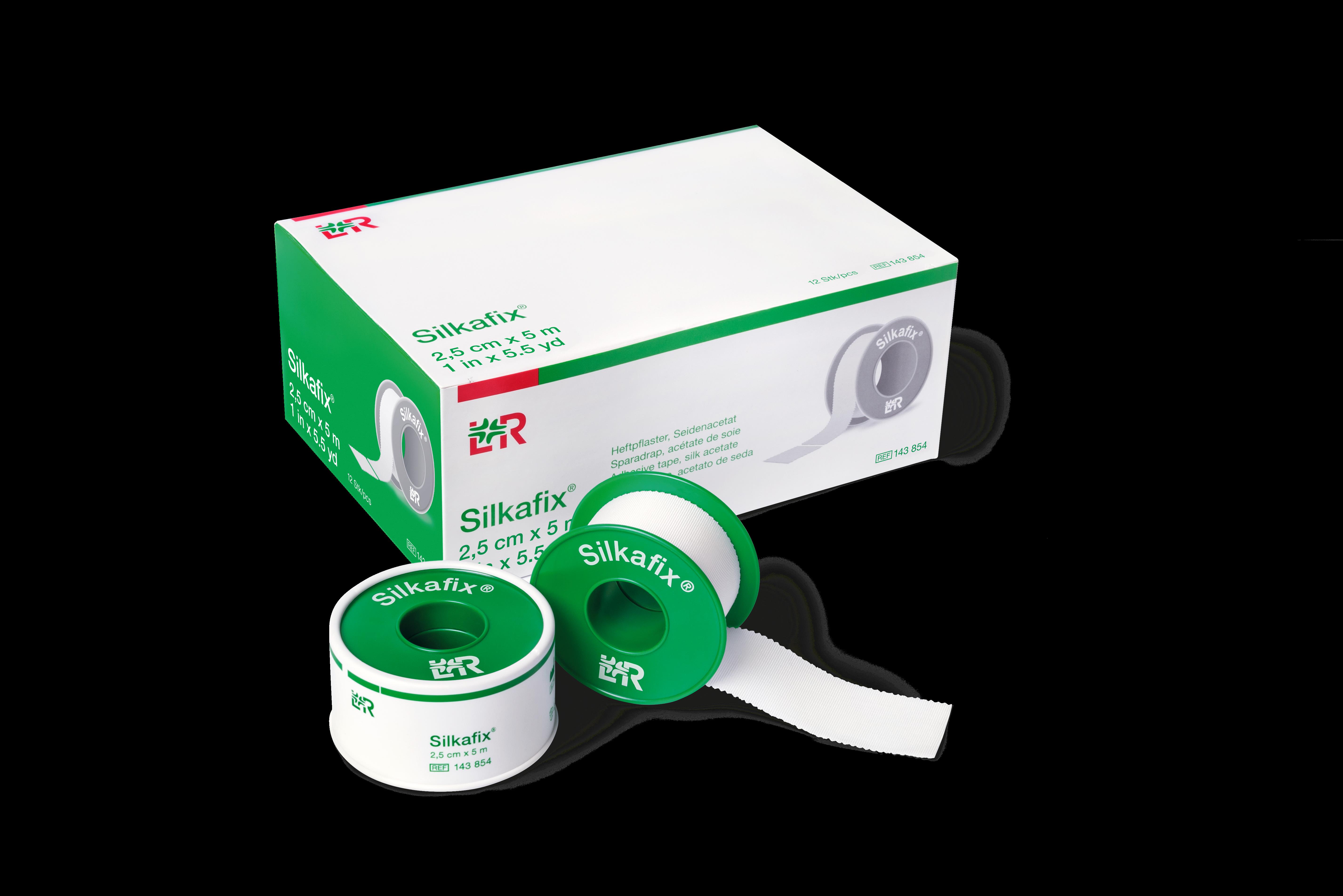 Silkafix Heftpflaster 2,5cmx5m, Schutzring