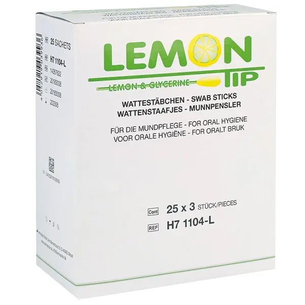 Lemon-Tip Munderfrischungsstäbchen AP 25 x 3 Stück 15cm