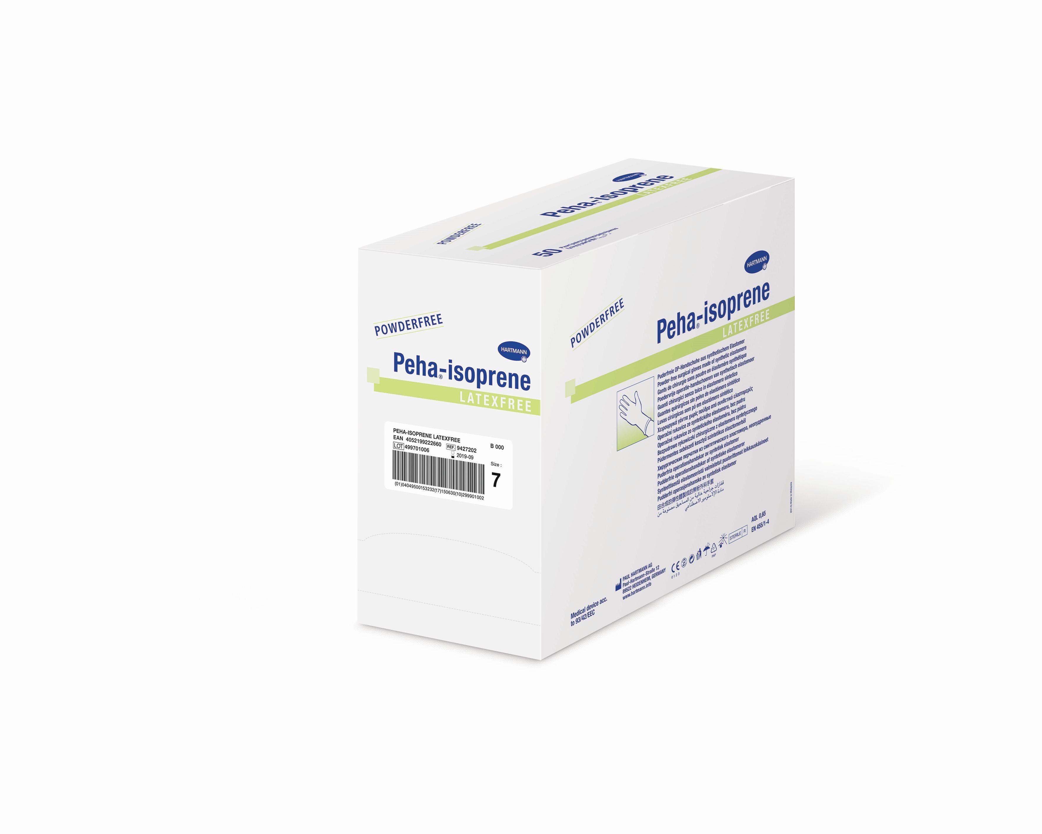 Peha-isoprene Latexfree Gr.8,0 AP 50 Latex-u.puderfreie OP-Hand.