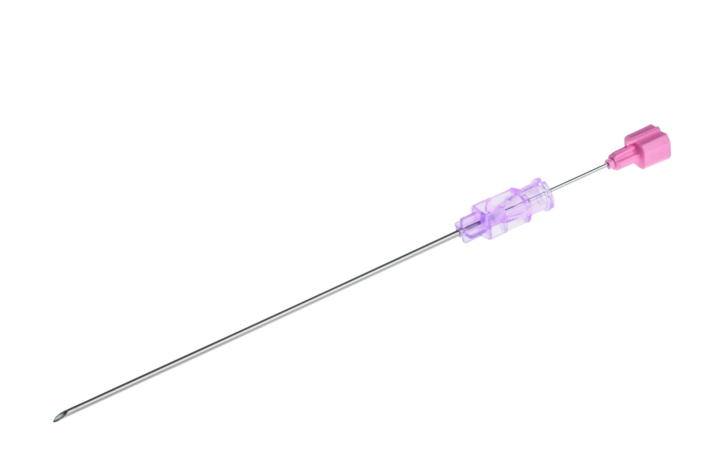 BD Spinalkanülen 18G 1,2x89mm AP 25 rosa mit Quincke-Schliff