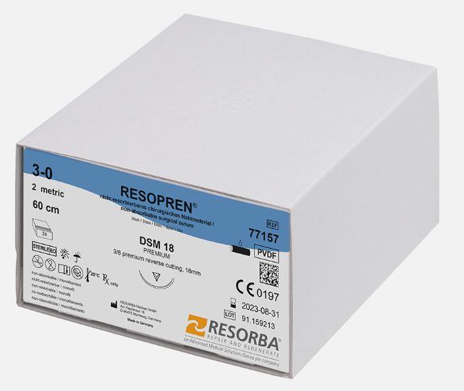 Resopren 4/0 blau monofil 771412 AP 36 DS 16 45cm