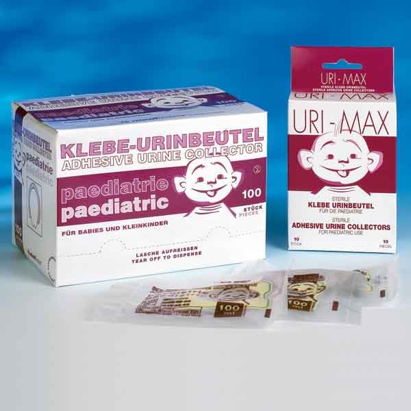 Urin-Auffangbeutel für Kinder PK 100 einzeln steril, mit Klebezone