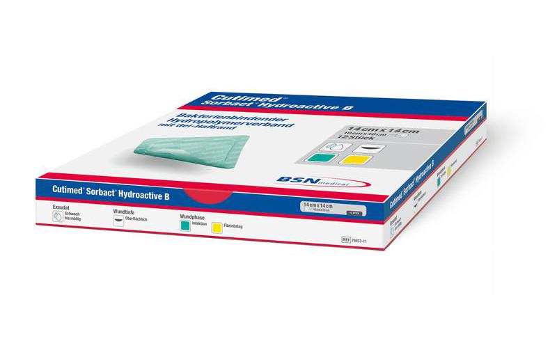 Cutimed Sorbact Hydroactive B AP 12 7,0x8,5cm antimikrob. Wundauflage