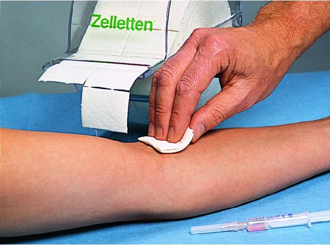 Zelletten Zellstofftupfer 5x4cm, 1 Rolle, 300 Stück