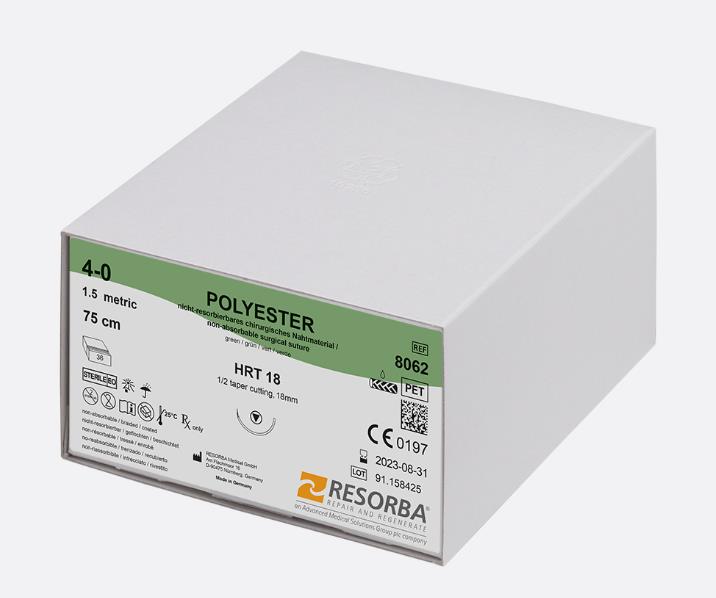 Polyester 3 grün geflochten R920 AP 24 2x75cm