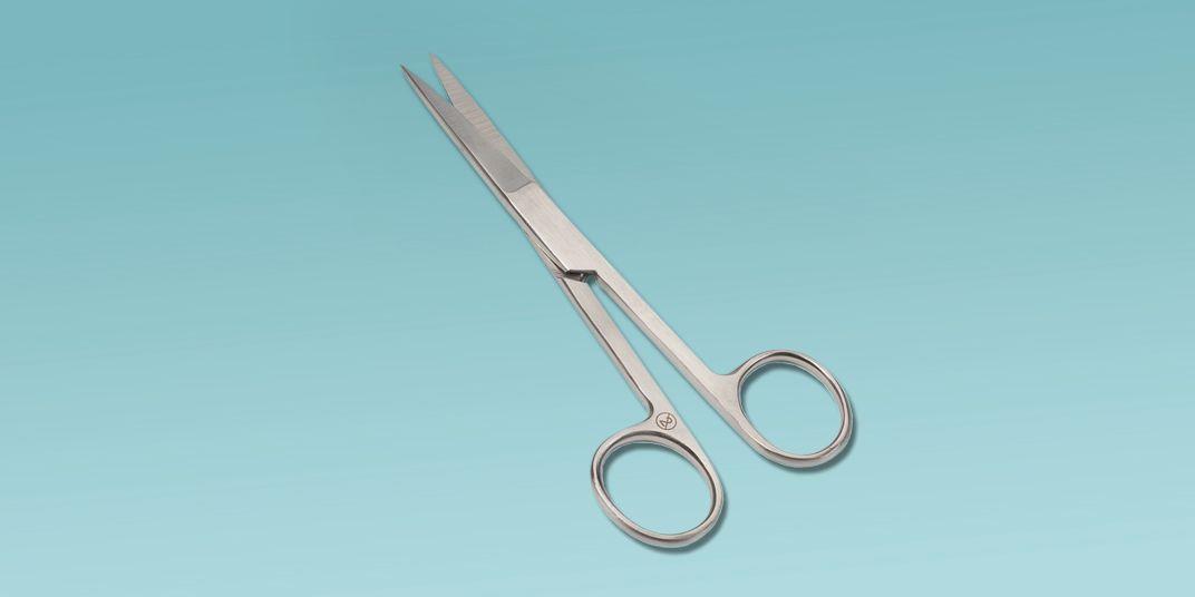 Peha-Instrument Chir. Schere gerade AP 25 13cm spitz/spitz Einmalinstr.