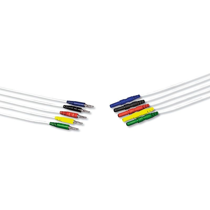 EEG-Kabel Silber 100cm AP 10 2mm Ag Büschel auf 1,5mm TP blau