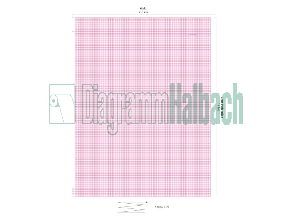 EKG-Papier 210mmx280mm Faltlage PK 3x300 Blatt Carfusion (GE Marquette)