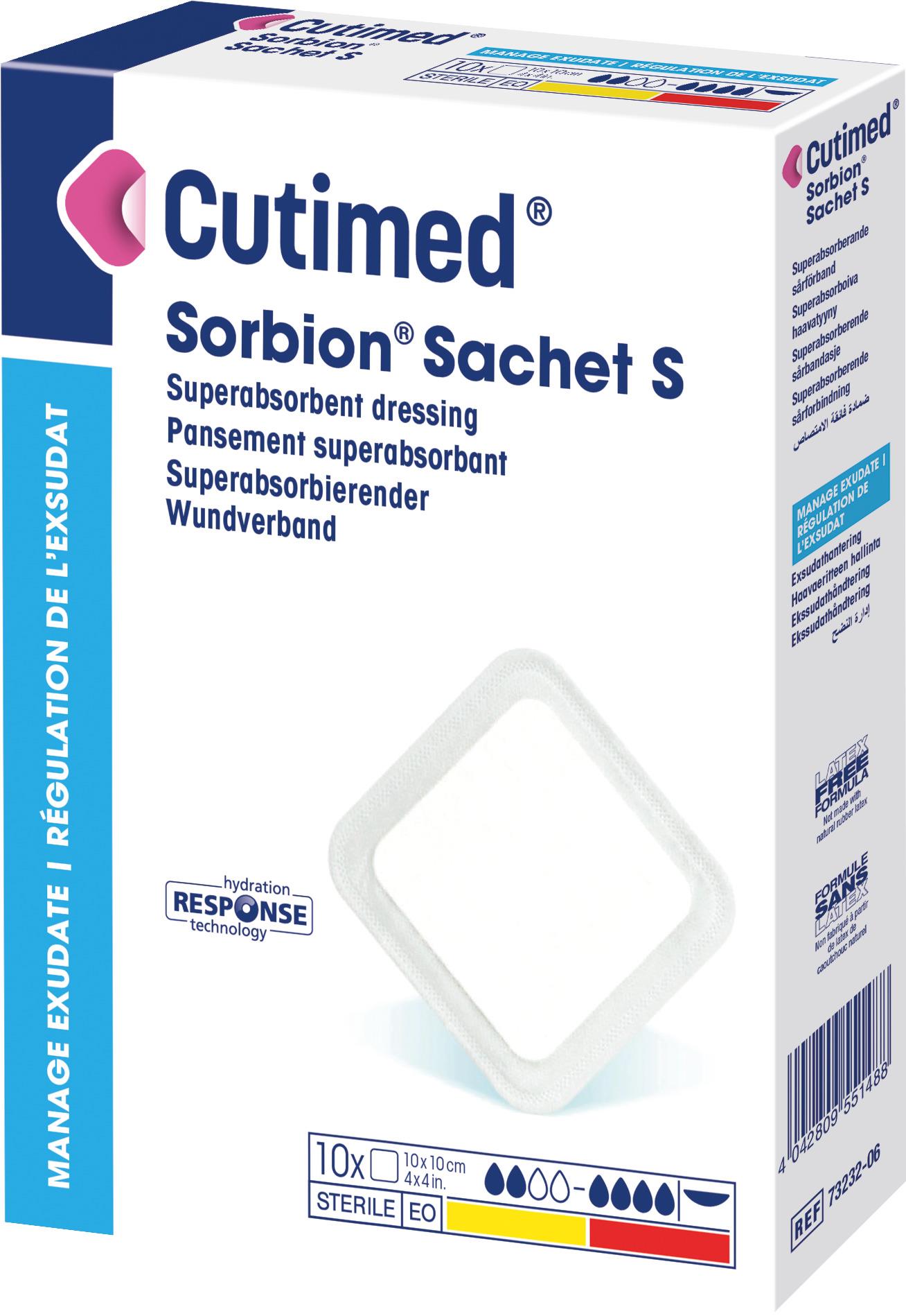 Cutimed Sorbion Sachet S 20x10cm PK 48 superabsorbierend. Wundverband