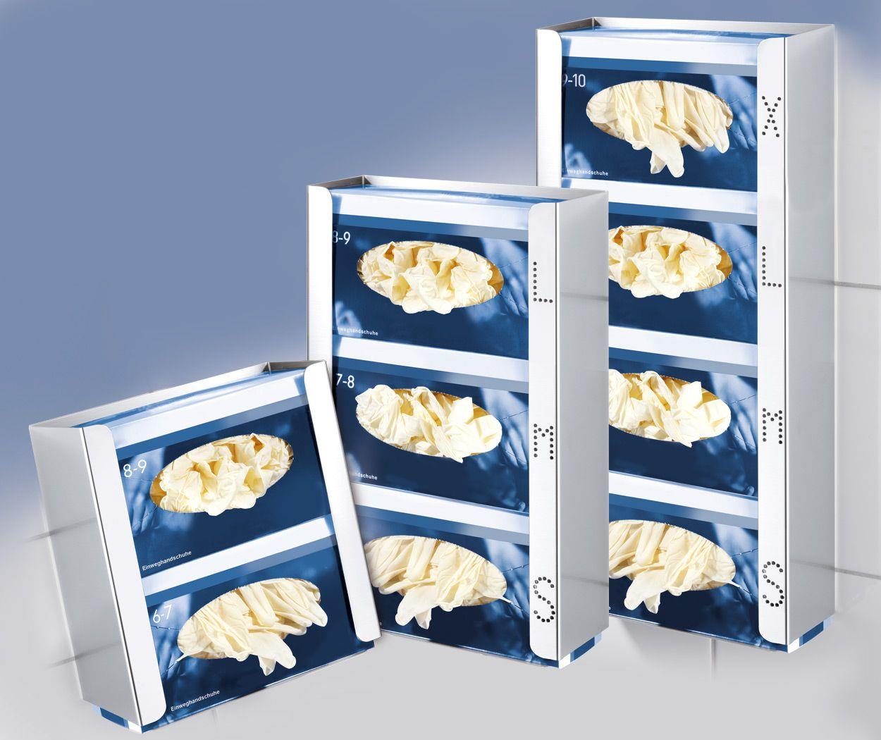 Handschuhspender DUO 258x250x95mm Edelstahl